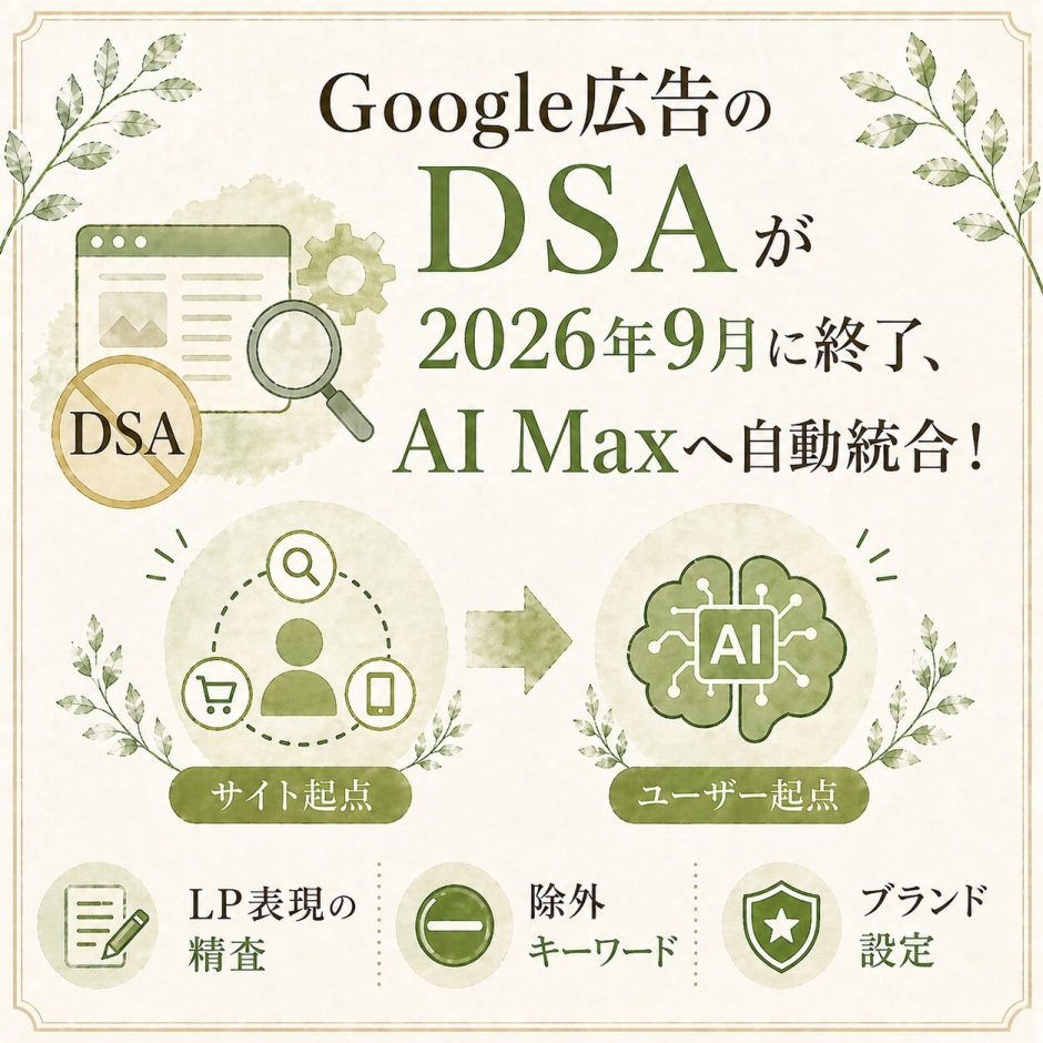 GoogleのDSAが終了。AI Max移行でEC業界の3つの準備とは？