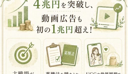 動画広告1兆円突破。健康食品・美容ECはどう向き合うべき？