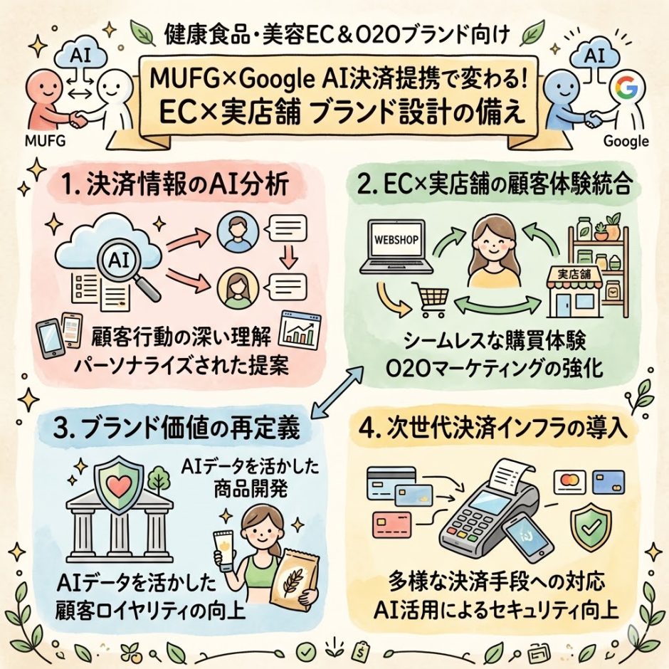 MUFGとGoogleのAI決済提携。EC×実店舗ブランド設計の備え