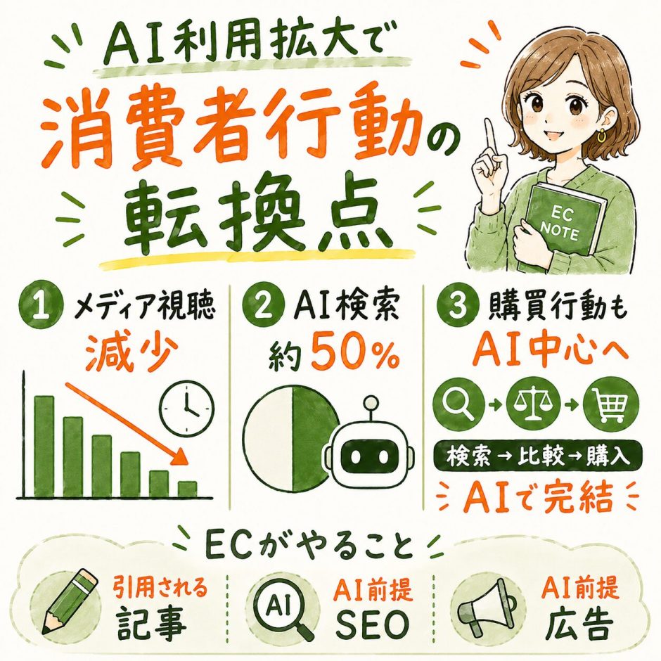 消費者行動の転換