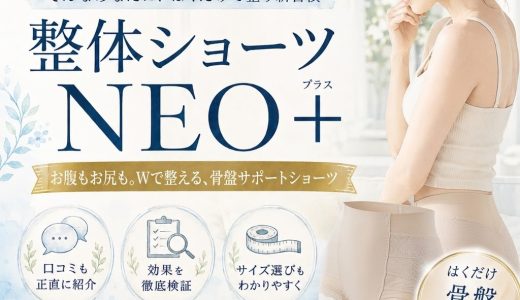 整体ショーツNEO+の口コミと骨盤ケア効果の実態。特典情報も