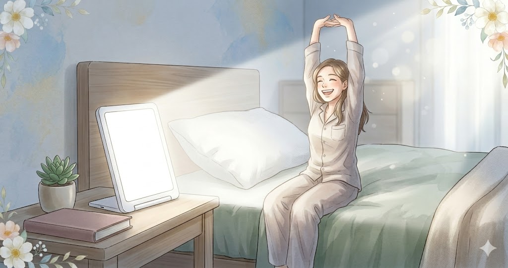 目覚めの良い女性とトトノエライト