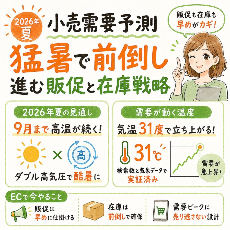 2026年夏の小売需要予測