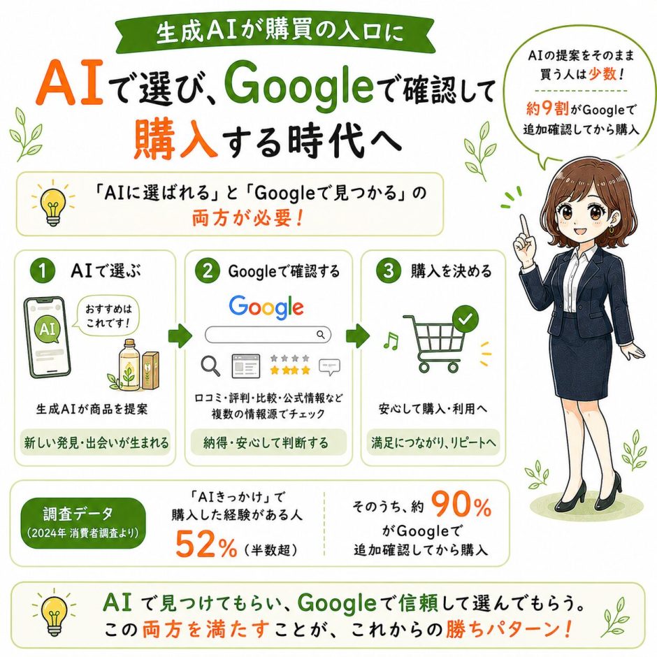 AIで調べてからGoogleで確認する
