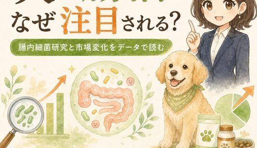 犬の腸活はなぜ注目される？腸内細菌研究と市場変化をデータで読む