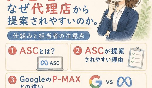 Meta広告のASCはなぜ代理店から提案されやすいのか。仕組みと担当者の注意点