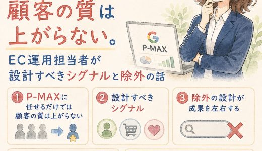 P-MAXに任せるだけでは顧客の質は上がらない。EC運用担当者が設計すべきシグナルと除外の話