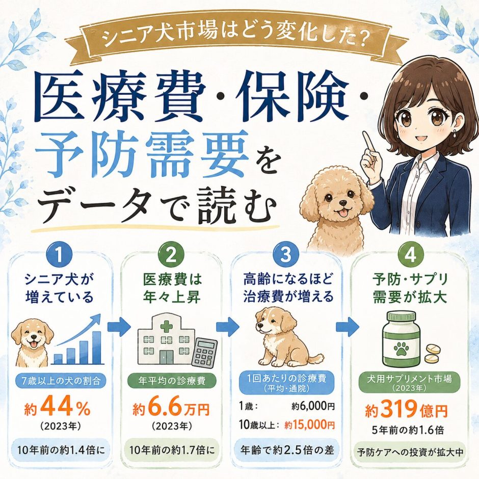 シニア犬市場の推移