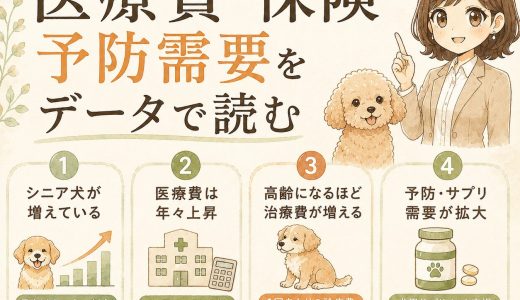 シニア犬市場はどう変化した？医療費・保険・予防需要をデータで読む