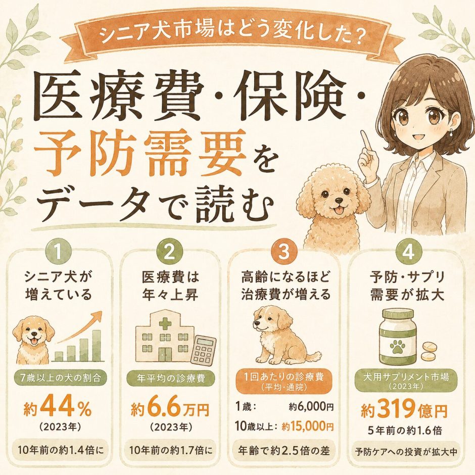 シニア犬市場の推移