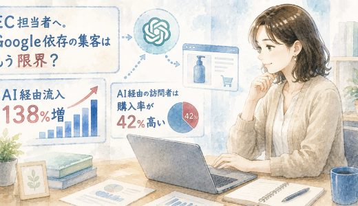 EC担当者へ。Google依存の集客はもう限界？AI経由流入138%増の実態