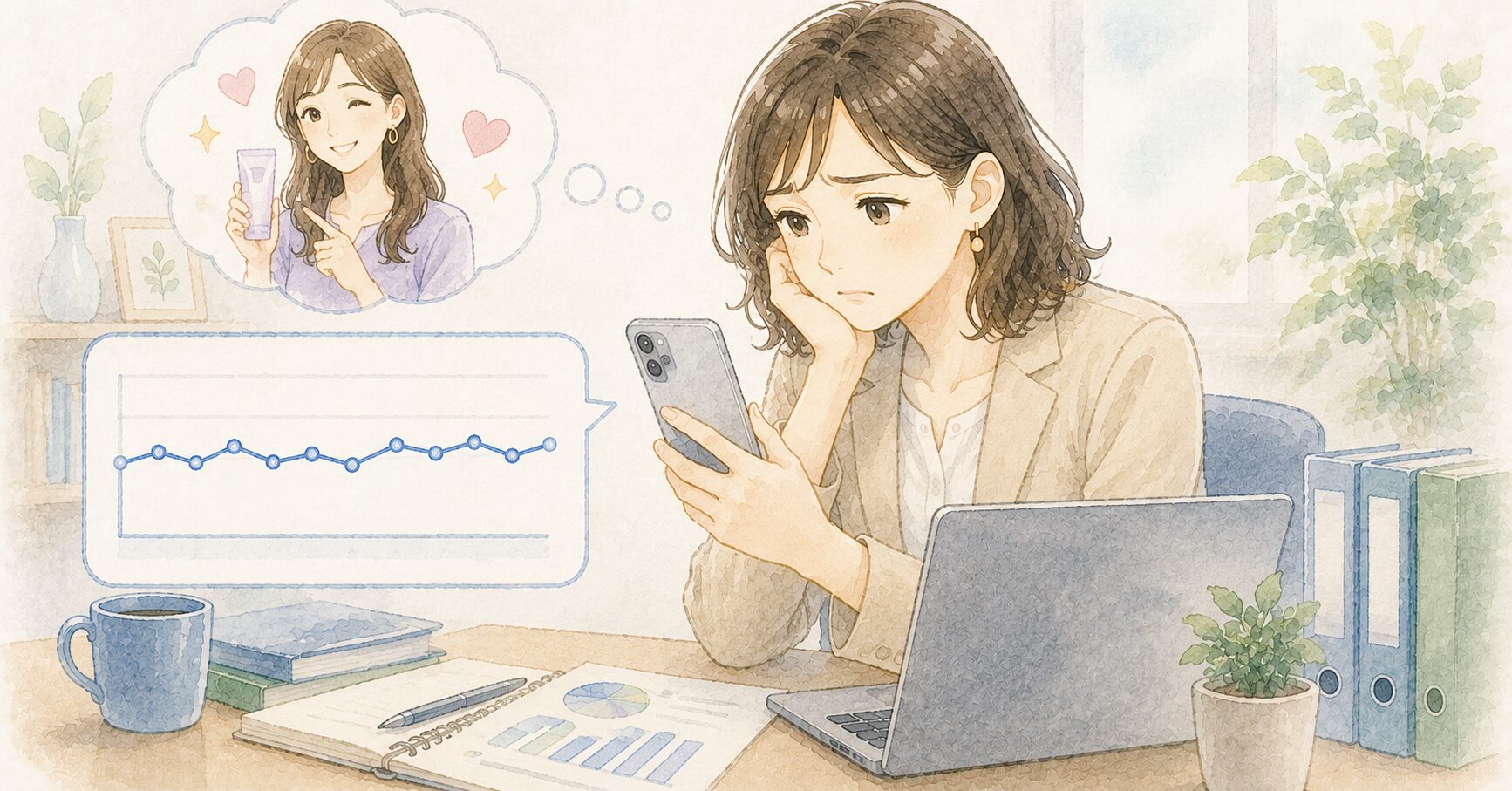 インフルエンサーに依頼しても話題止まり